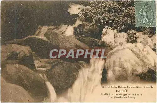 Ansichtskarte AK Cantal Maurs Les Gorges de la Rance a la plancge du Soneg