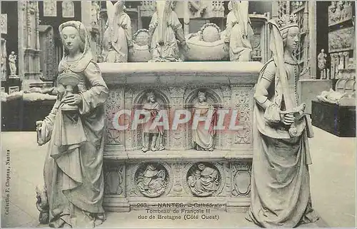 Cartes postales Nantes Cathedrale Tombeau du Francois II duc de Bretagne Cote Ouest