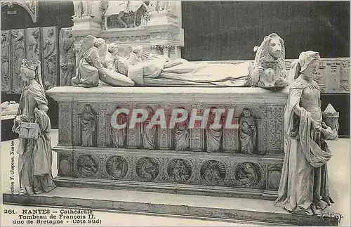 Cartes postales Nantes Cathedrale Tombeau de Francois II duc de Bretagne Cote Sud