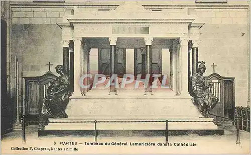 Cartes postales Nantes Tombeau du General Lamoriciere dans la Cathedrale Collection F Chapeau Nantes
