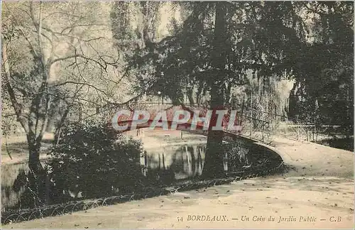 Cartes postales Bordeaux Un Coin du Jardin Public