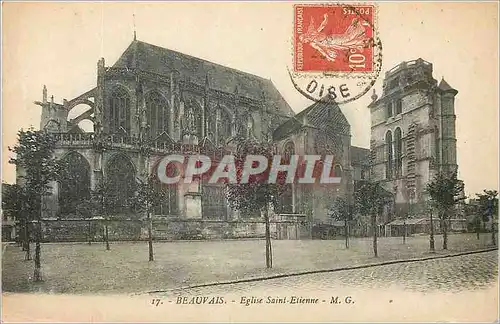Cartes postales Beauvais Eglise Saint Etienne