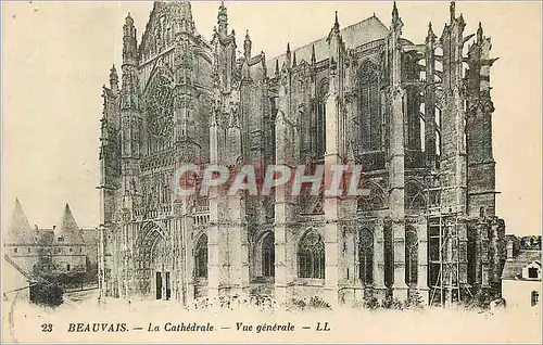 Ansichtskarte AK Beauvais La Cathedrale Vue generale