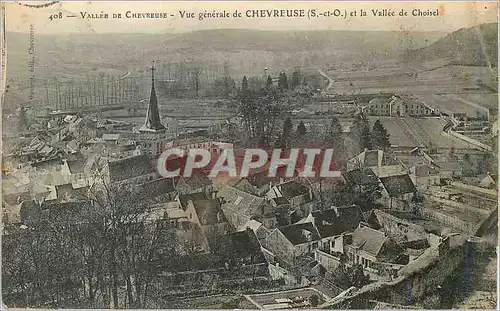 Cartes postales Vallee de Chevreuse Vue generale de Chevreuse S et O et la Vallee de Choisel