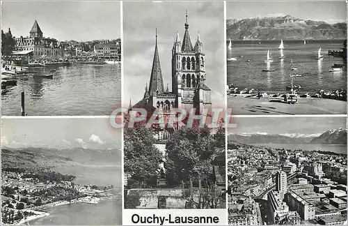 Moderne Karte Ouchy Lausanne