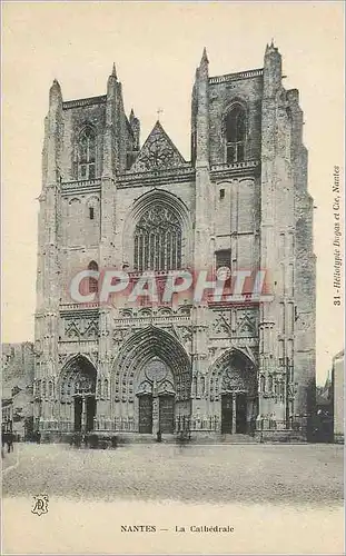 Cartes postales Nantes La Cathedrale Heliotypie Dugar et Cie Nantes