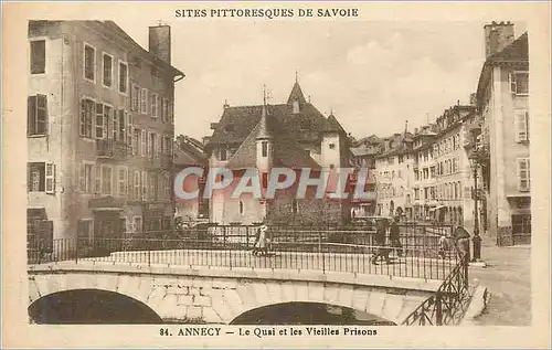Cartes postales Sites Pittoresque de Savoie Annecy Le Quai et les Vieilles Prisons