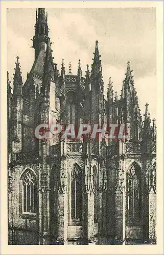 Cartes postales Abbaye du Mont St Michel Chevet de l Eglise Abbatiale