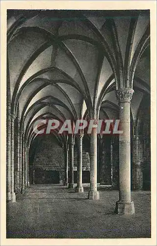 Cartes postales Abbaye du Mont St Michel Salle des Hotes