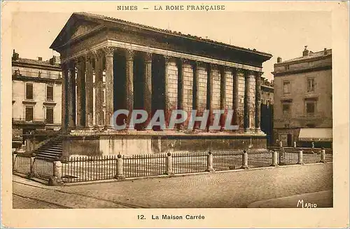 Ansichtskarte AK Nimes La Rome Francaise La Maison Carree