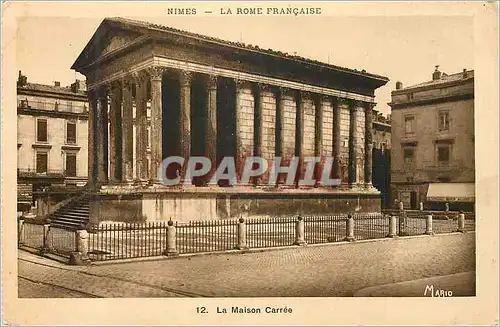 Cartes postales Nimes La Rome Francaise La Maison Carree