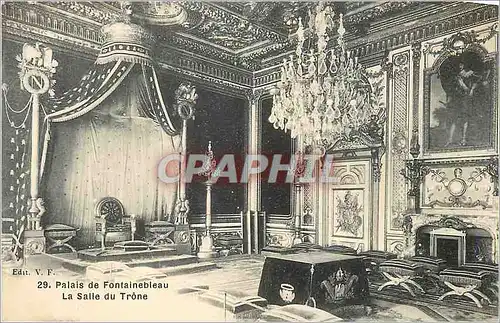 Cartes postales Palais de Fontainebleau La Salle du Trone