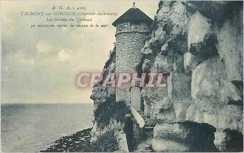 Cartes postales Aga Talmont sur Gironde Charente Inferieure Les Grottes du Casllaud
