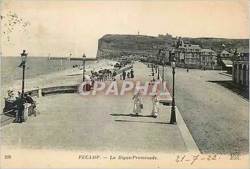 Cartes postales Fecamp La Digue Promenade