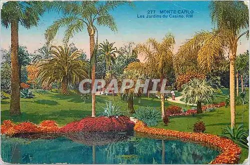 Cartes postales Monte Carlo Les Jardins du Casino