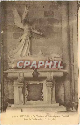Cartes postales Angers Le Tombeau de Monsigneur Freppel dans la Cathedrale L V