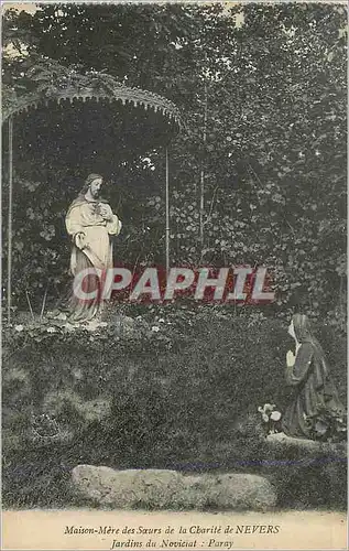 Cartes postales Maison Mere des Soeurs de la Charite de Nevers Jardins du Noviciat Paray