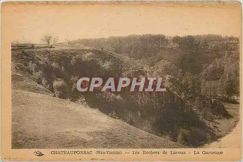 Ansichtskarte AK Chateauponsac Hte Vienne Les Rochers de Lacoux La Gartempe