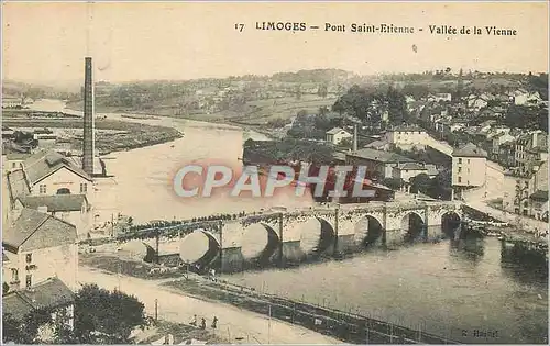 Ansichtskarte AK Limoges Pont Saint Etienne Vallee de la Vienne