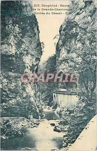 Cartes postales Dauphine Route de la Grande Chartreuse Entree du Desert