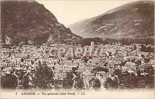 Cartes postales Luchon Vue generale Cote Nord