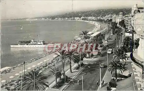 Moderne Karte La Cote Nice La Promenade des Anglais Embarcadere Le Gallus