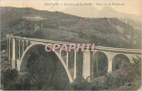 Ansichtskarte AK Dauphine Environs de la Mure Pont de la Roizonne