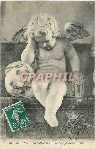 Cartes postales Amiens La Cathedrale  L Ange pleureur
