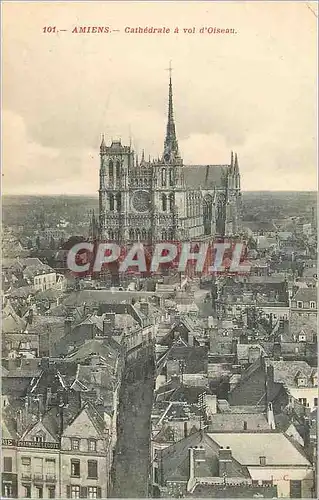 Ansichtskarte AK Amiens Cathedrale a vol d Oisean