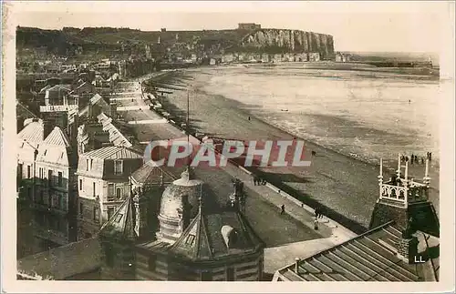 Moderne Karte Mers les Bains Vue Generale de la plage prise de la Falaise