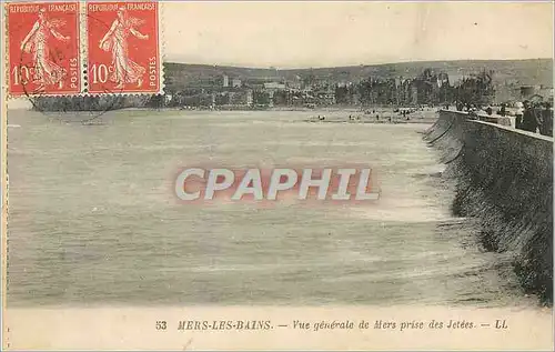 Ansichtskarte AK Mers les Bains VUe generale de Mers prise des Jetees