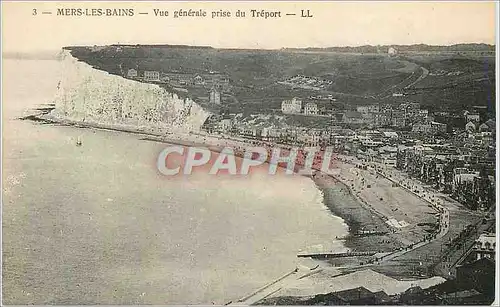 Ansichtskarte AK Mers les Bains Vue generale prise du Treport