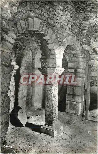 Moderne Karte Abbaye de Flavigny sur Ozerain C d Or Piller Carollngien