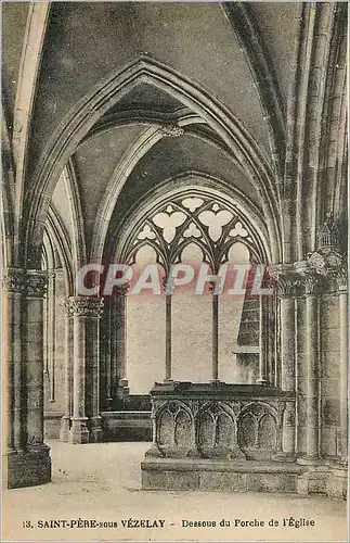 Cartes postales Saint Pere sous Vezelay Descous du Porche de l Eglise