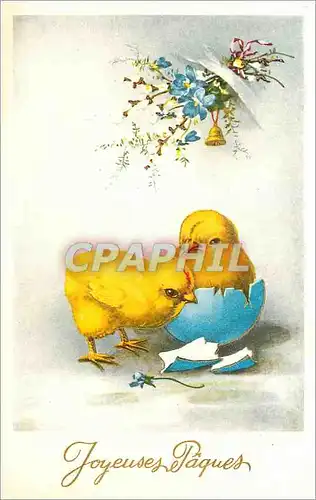 Cartes postales Joyeuses P�ques Poussins