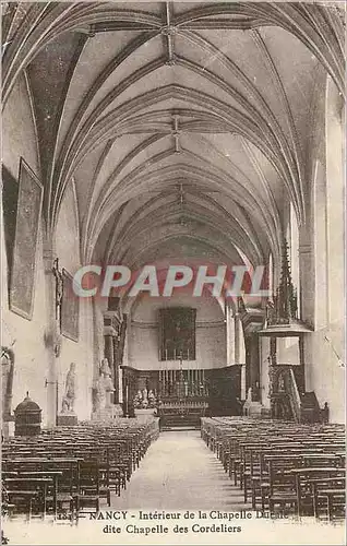 Cartes postales Nancy Interieur de la Chapelle Ducale dite Chapelle ds Cordeliers