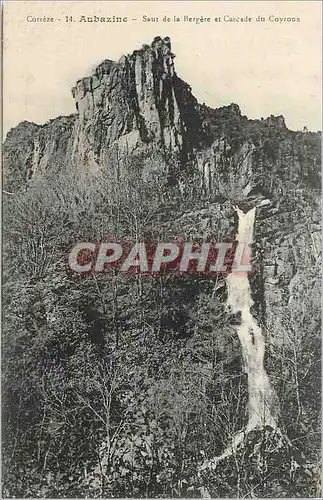 Ansichtskarte AK Correze Aubazine Saut de la Bergere et Cascade du Coyroux