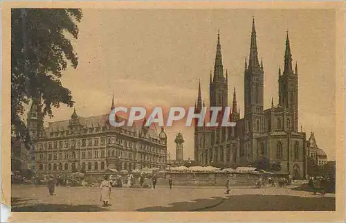 Cartes postales Weisbaden Place du marche