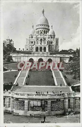 Cartes postales moderne Paris En Flanant Basilique du Sacre Coeur et l escalier monumental