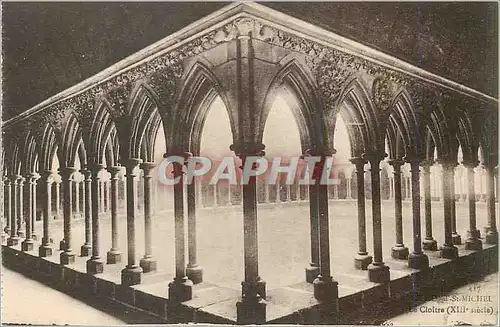 Cartes postales Le Mont Saint Michel Le Cloitrexiii siecle