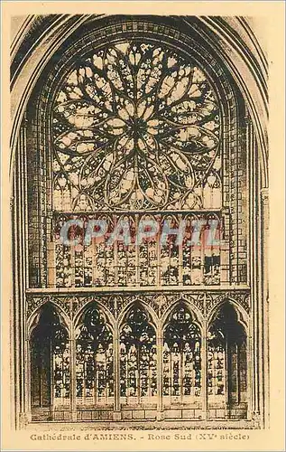 Cartes postales Cathedrale d Amiens Rose sud xv siecle Collection de la Cathedrale d Amiens