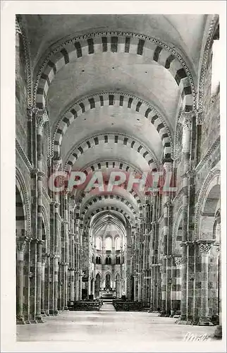Cartes postales moderne Vezelay Yonne Eglise Abbatiale de la Madeleine xii siecle La Nef
