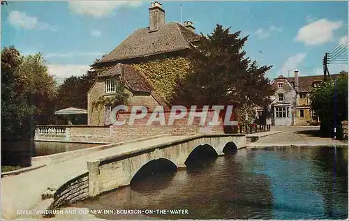 Cartes postales River Windrush and Old New Inn Bourton on the Water