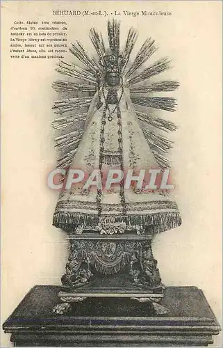 Cartes postales Behuard M et L La Vierge Miraculeuse