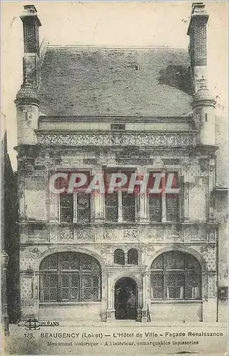 Ansichtskarte AK Beaugency Loiret L Hotel de Ville Facade Renaissance Monument historique A l Interieur remarquab