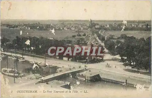 Ansichtskarte AK Ouistreham Le Pont Tourmant et la Ville