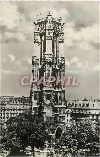 Moderne Karte Paris La Tour St Jacques