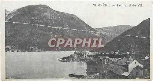 Ansichtskarte AK Norvege Le Fjord de Vik