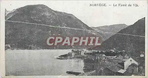 Cartes postales Norvege Le Fjord de Vik