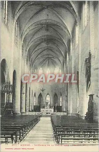 Ansichtskarte AK Mende Interieur de la Cathedrale